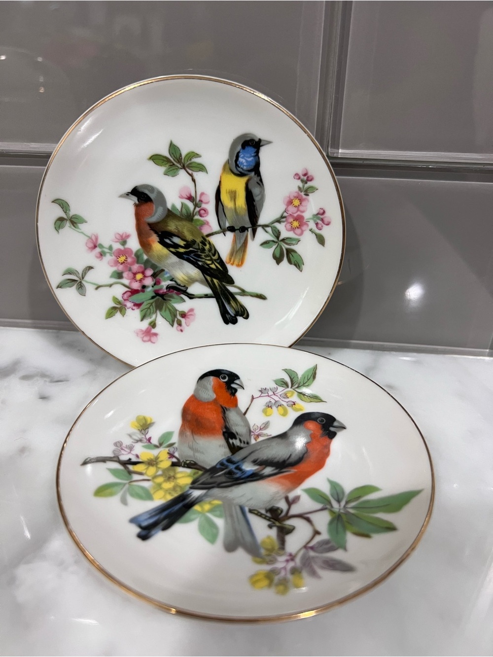Vintage Decorative Bird Accent Plates
